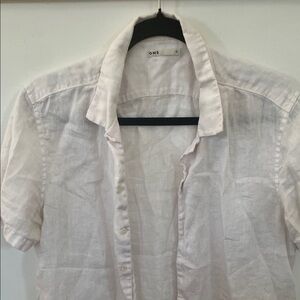 ONS Linen Blush Button Down Shirt